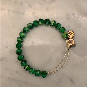 Alex and ani green bead bracelet